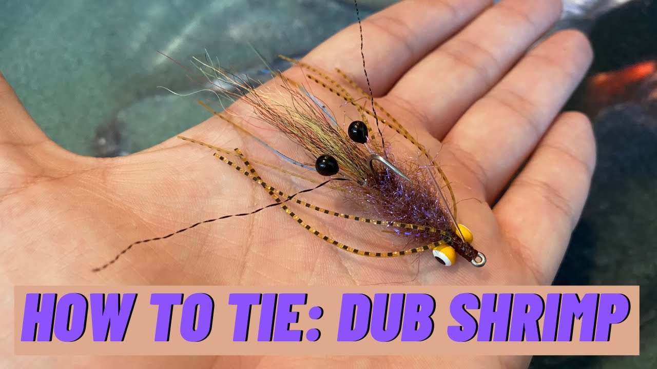 Fly Tying Tutorial - Rootbeer Dub Shrimp