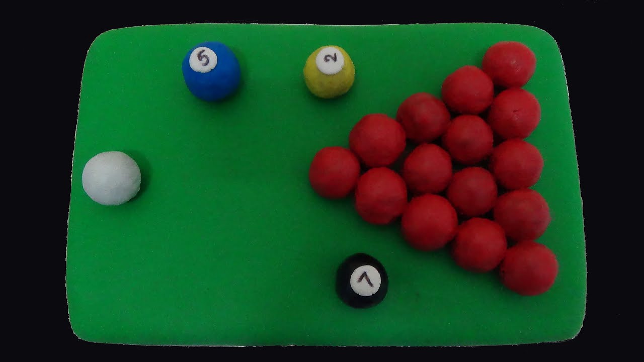 billiards/snooker table cake