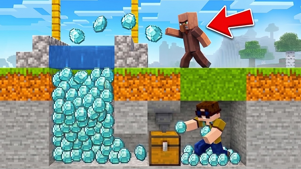 Ich erstelle EINEN WUNSCHBRUNNEN um ERZE ZU STEHLEN in Minecraft!