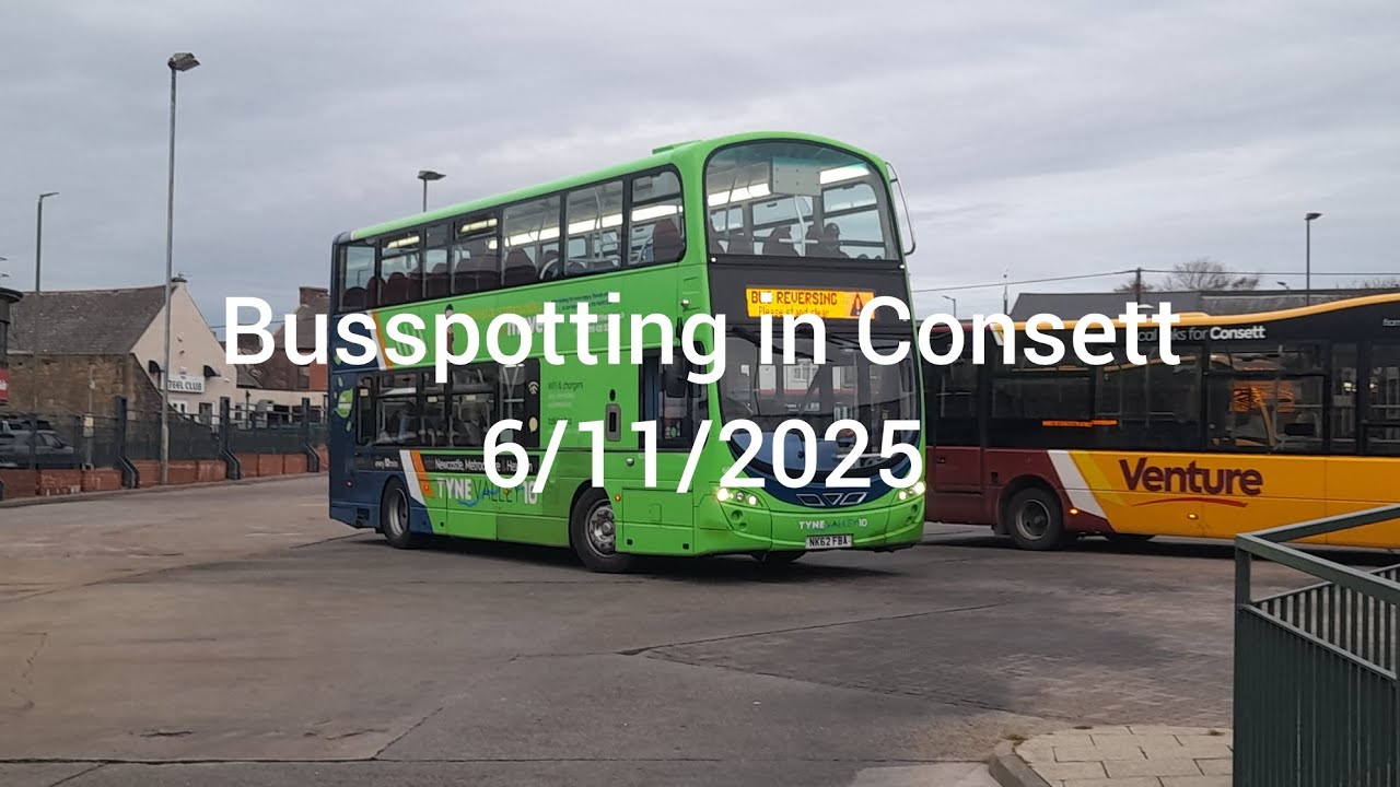 Busspotting in Consett. 6/11/2025