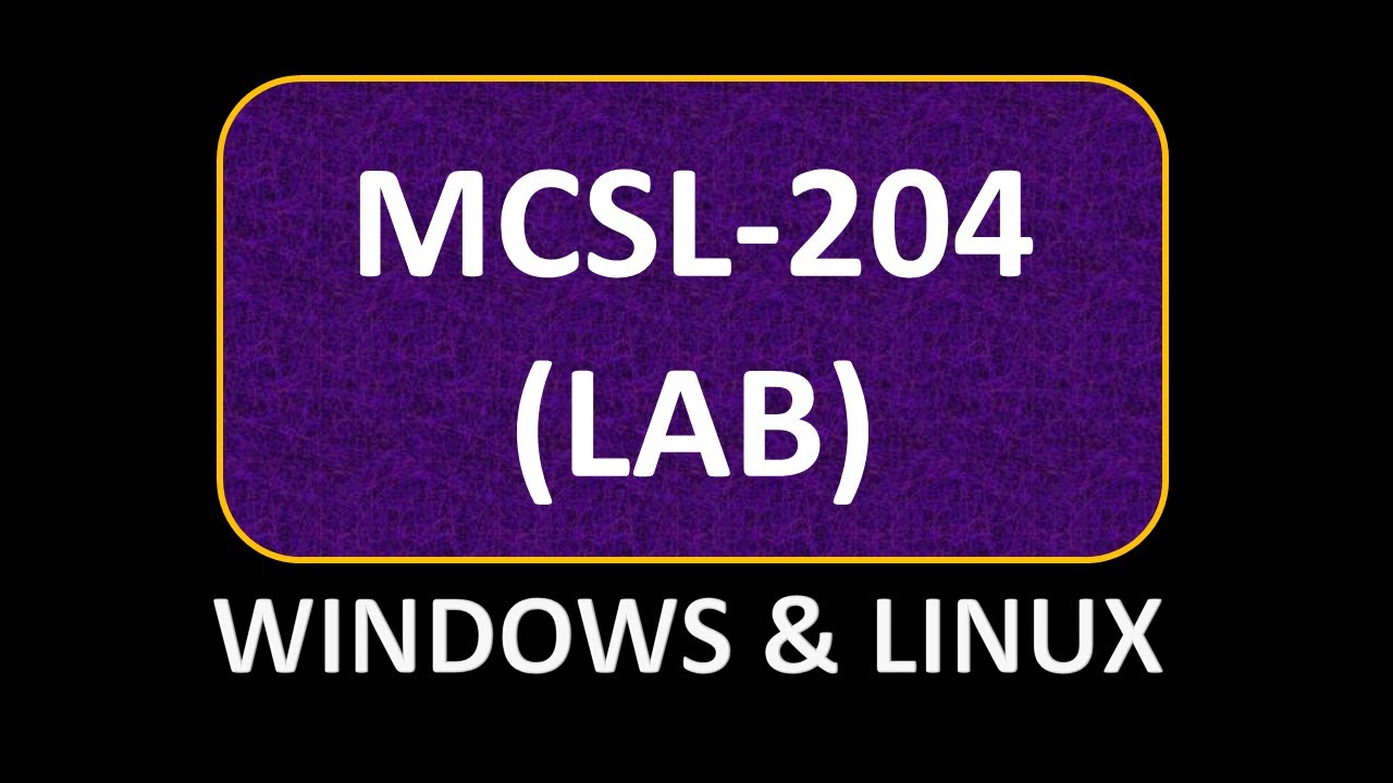 MCSL204| mcsl-204 MCSL-204 Windows and Linux Lab