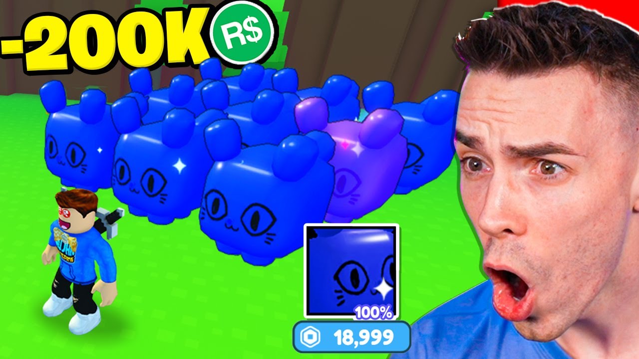 WYDAŁEM 200 000 ROBUX 🤑 na NAJDROŻSZE HUGE PETY w PET SIMULATOR X!