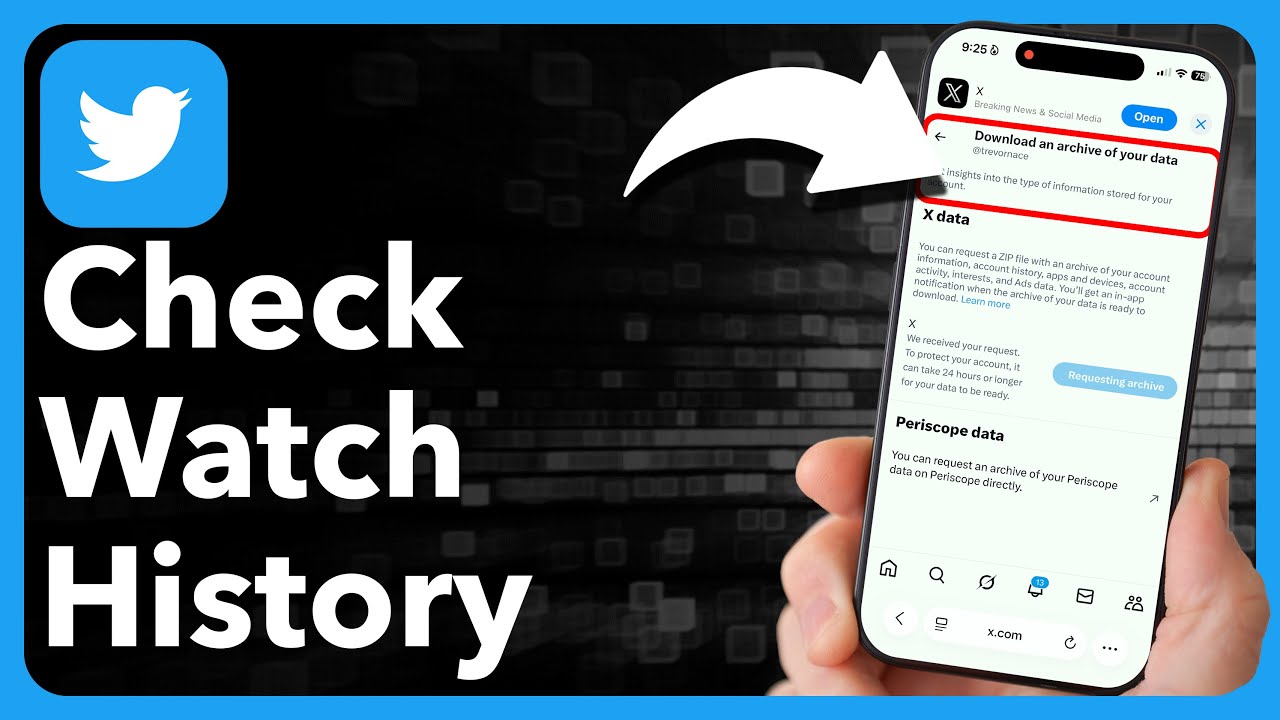 Как проверить историю просмотров в Twitter