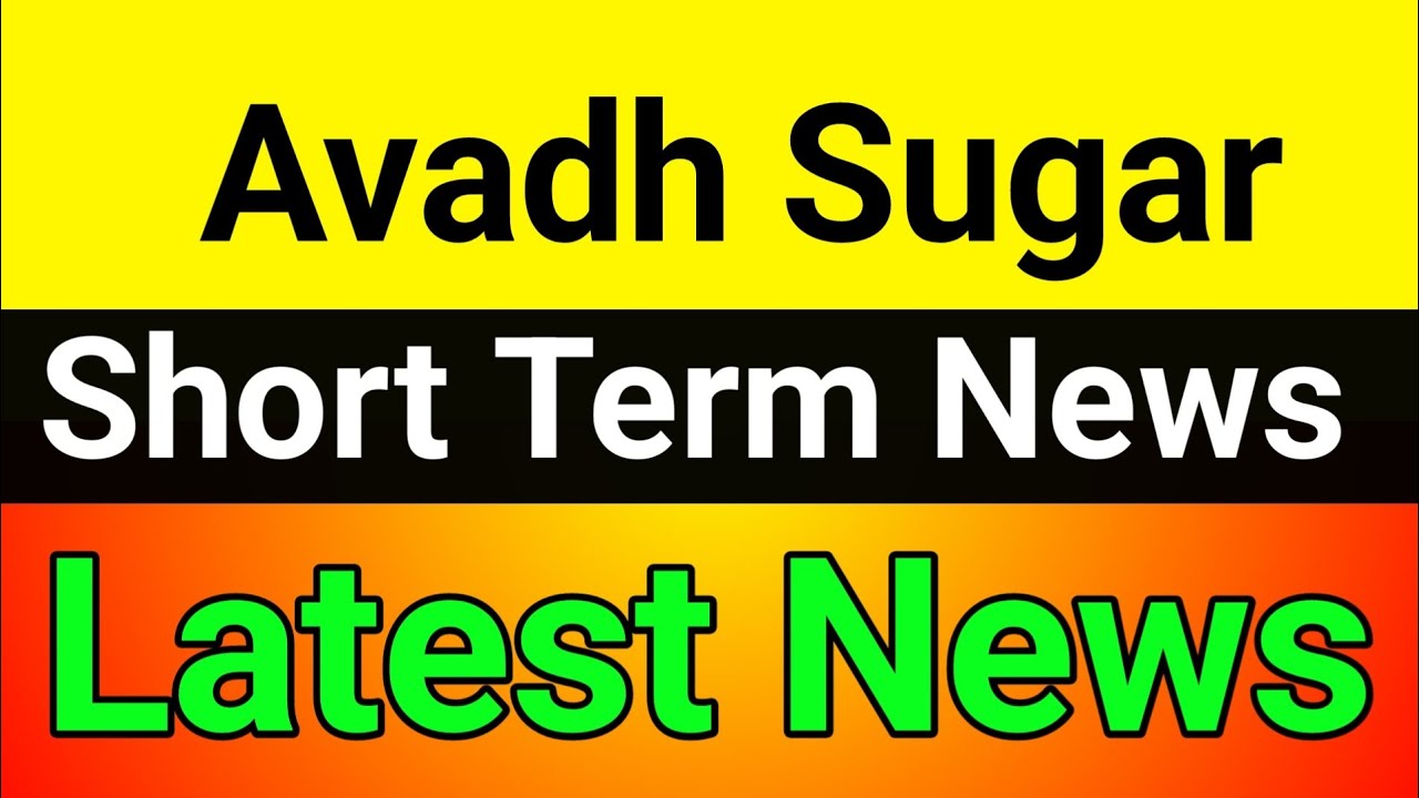 Avadh Sugar share latest news🔥avadh sugar share