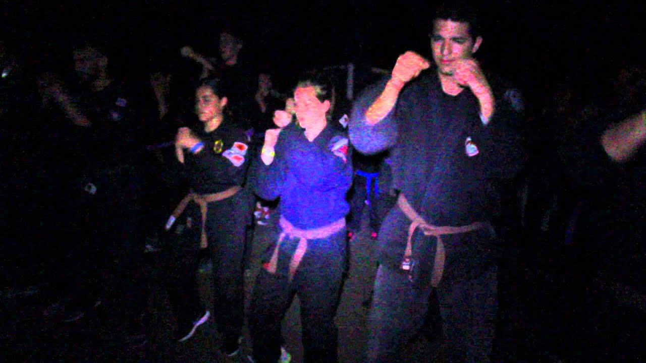 ZBK Kempo Summer Camp 2015 workout at night