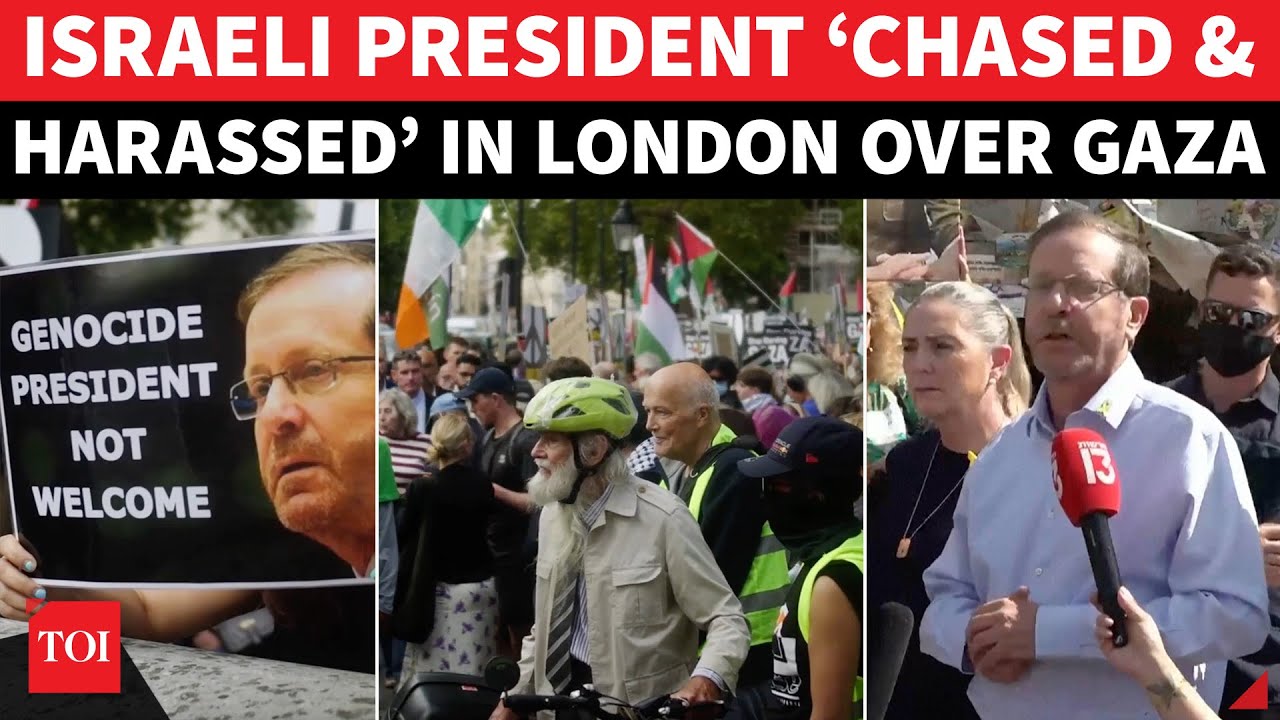 ‘Go Away Herzog’: Israeli President ‘Hit’ By Mega Protest In London Over Gaza ‘Brutalities’