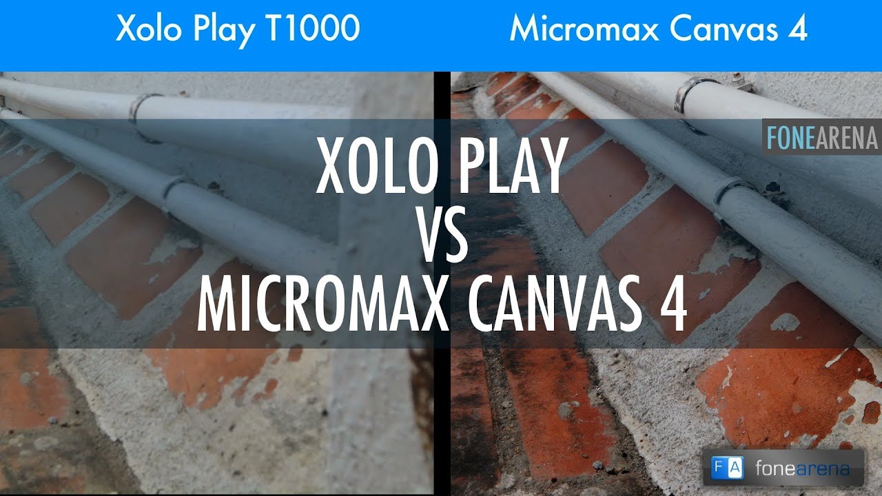 Xolo Play Vs Micromax Canvas 4 Camera Comparison