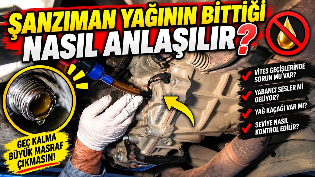 Manuel ve Otomatik Vites Şanzıman Yağının Bittiği Nasıl Anlaşılır