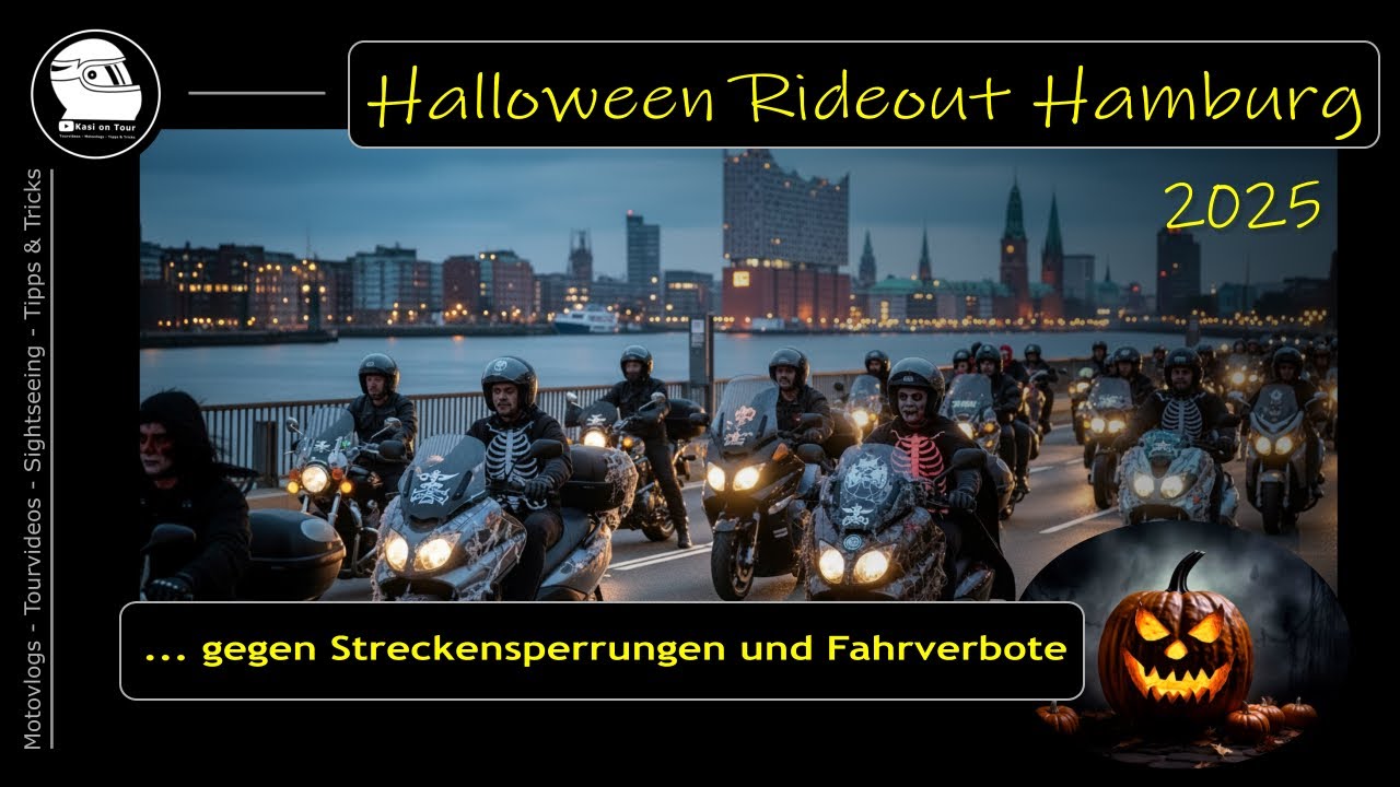 [ Vlog 92 ] Halloween Rideout Hamburg - Demo gegen Streckensperrung und Fahrverbote