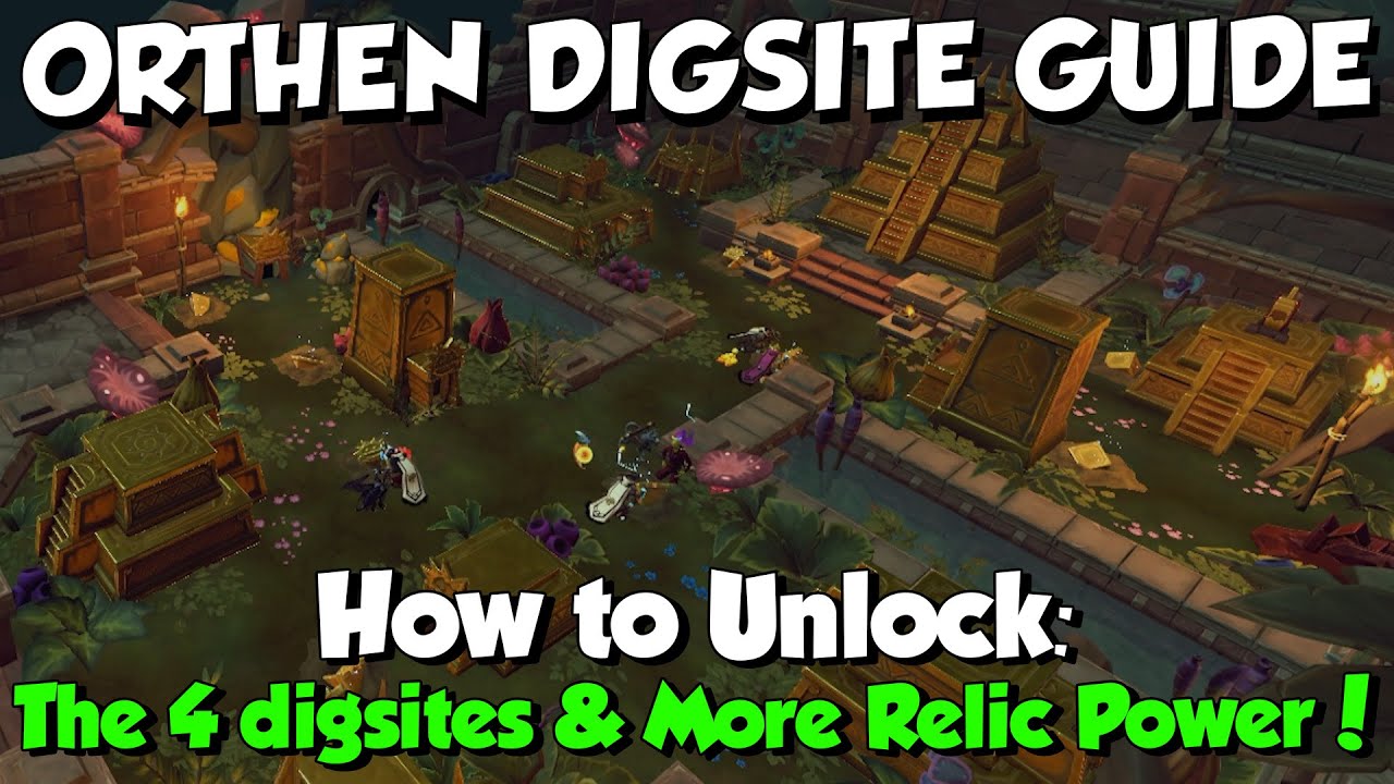 New! Orthen Dig Site Guide [Runescape 3] How to unlock 150 extra Relic Power & all Locations!