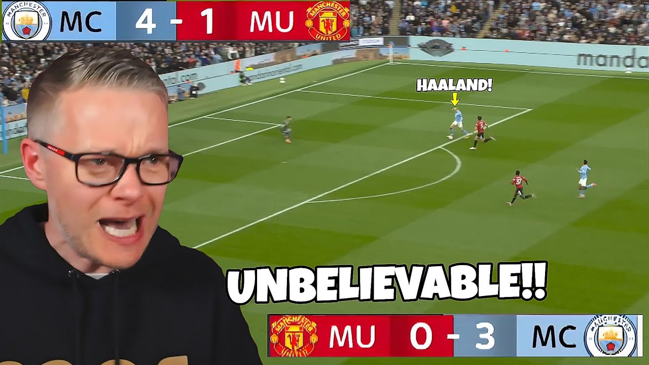 Mark Goldbridge RAGES Watching Man United WORST DEFEATS Vs Man City 