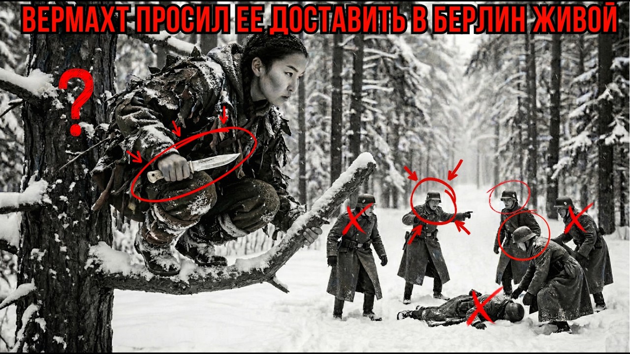 ГИТЛЕР ТРЕБОВАЛ ЕЁ ЖИВОЙ: Якутская девушка с Охотничьим ножом — и 21 солдат СС ИСЧЕЗ из леса