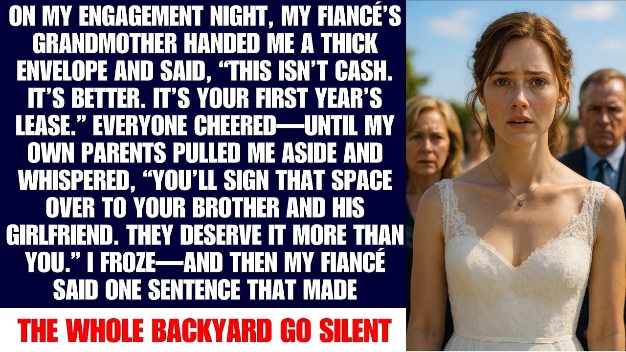 On My Engagement Night, My Husband Grandmother Handed Me A Thick Envelope And Said, 
