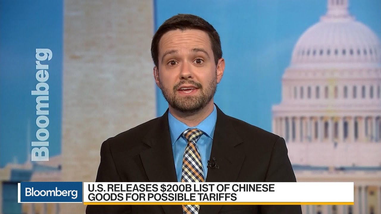 U.S. Releases $200B List of Chinese Goods for Possible Tariffs