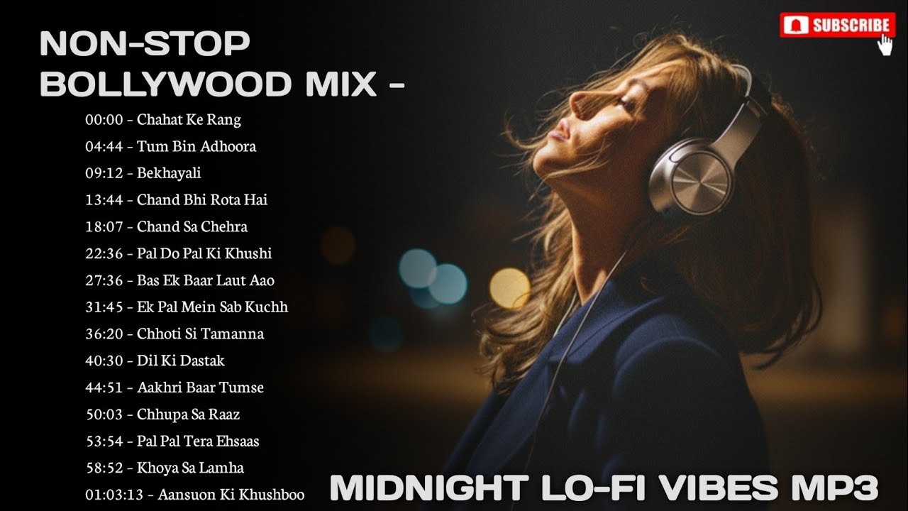 Non-Stop Bollywood Lo-Fi Mix | Midnight Chill Vibes | Lyrical Hindi Songs Playlist – 51