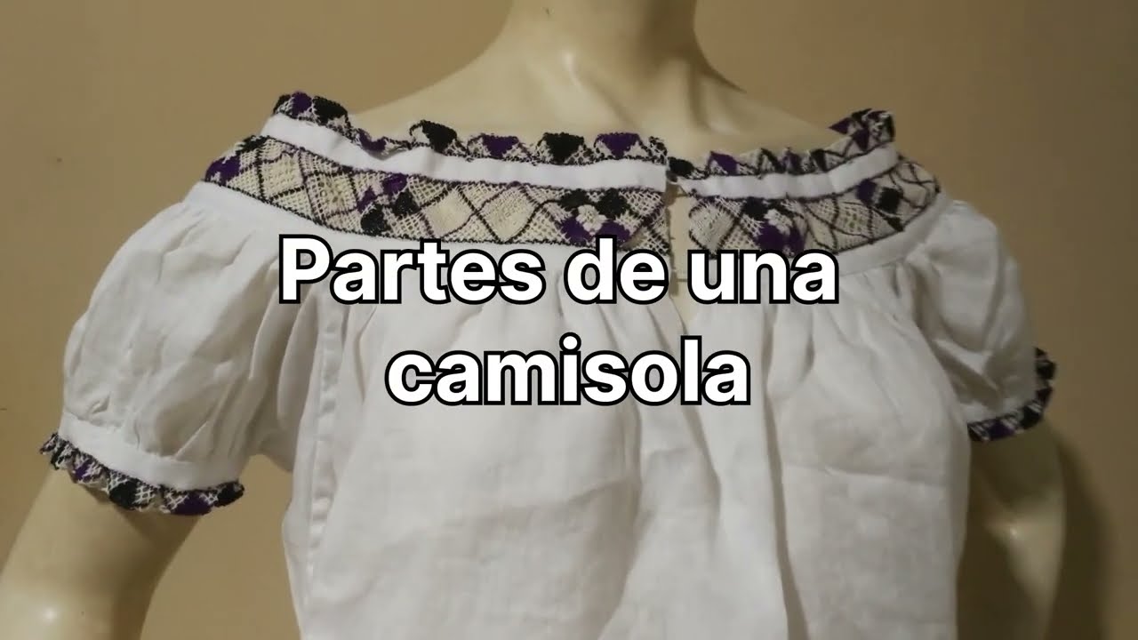Partes de una camisola.