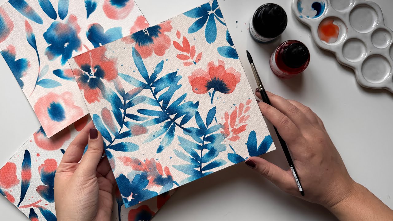 Painting Loose Flowers with LIQUID WATERCOLORS