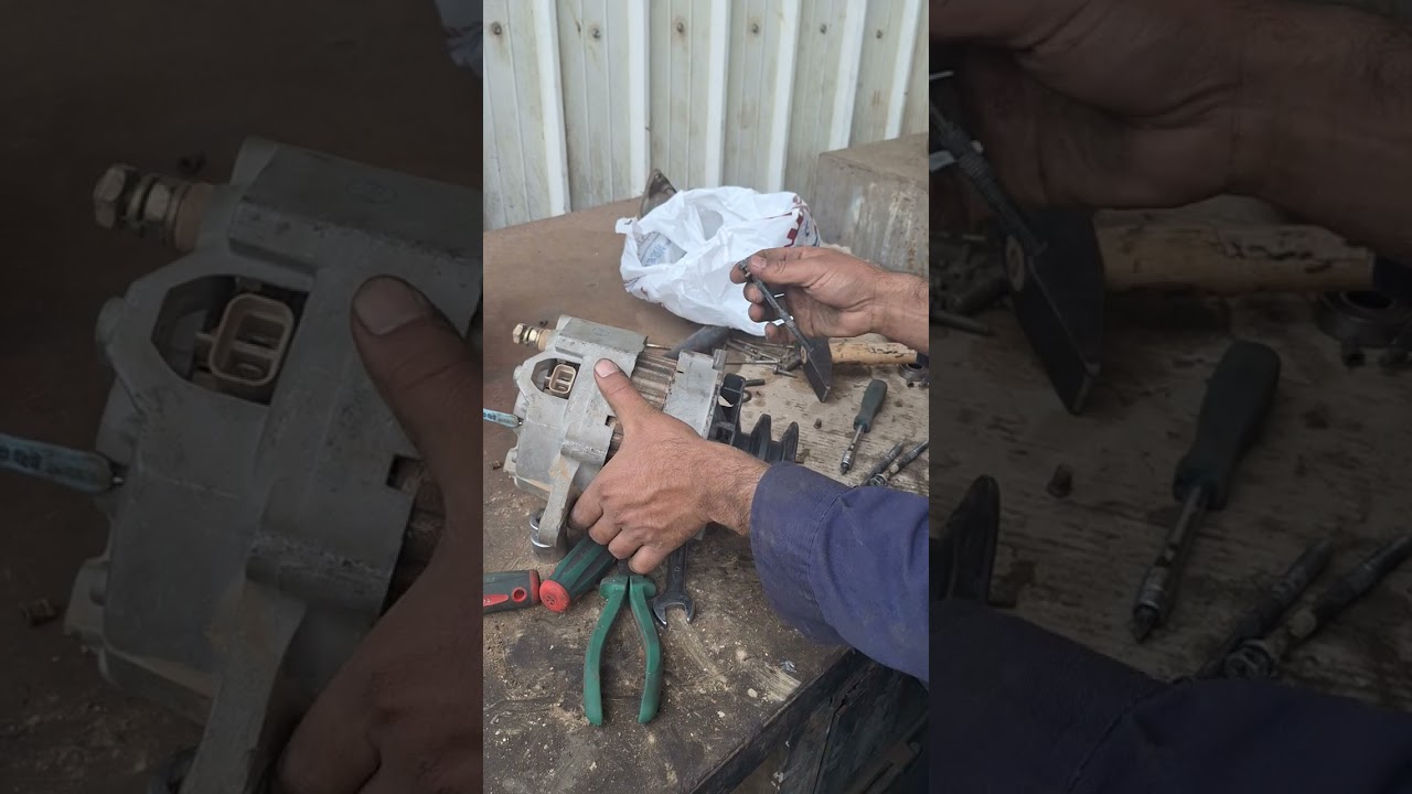 Hyundai excavator machine ka alternator repairing tips|| alternator and generator tips