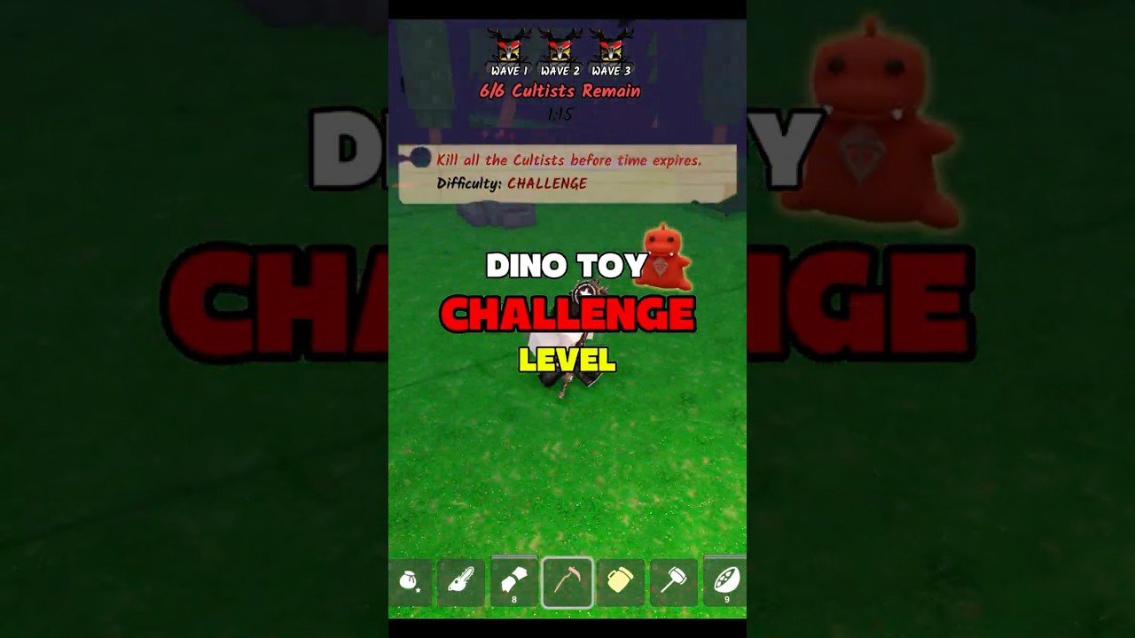 CHALLENGE LEVEL DINO KID 🦖👦 | NEW UPDATE! #99nightintheforest #roblox #robloxgames