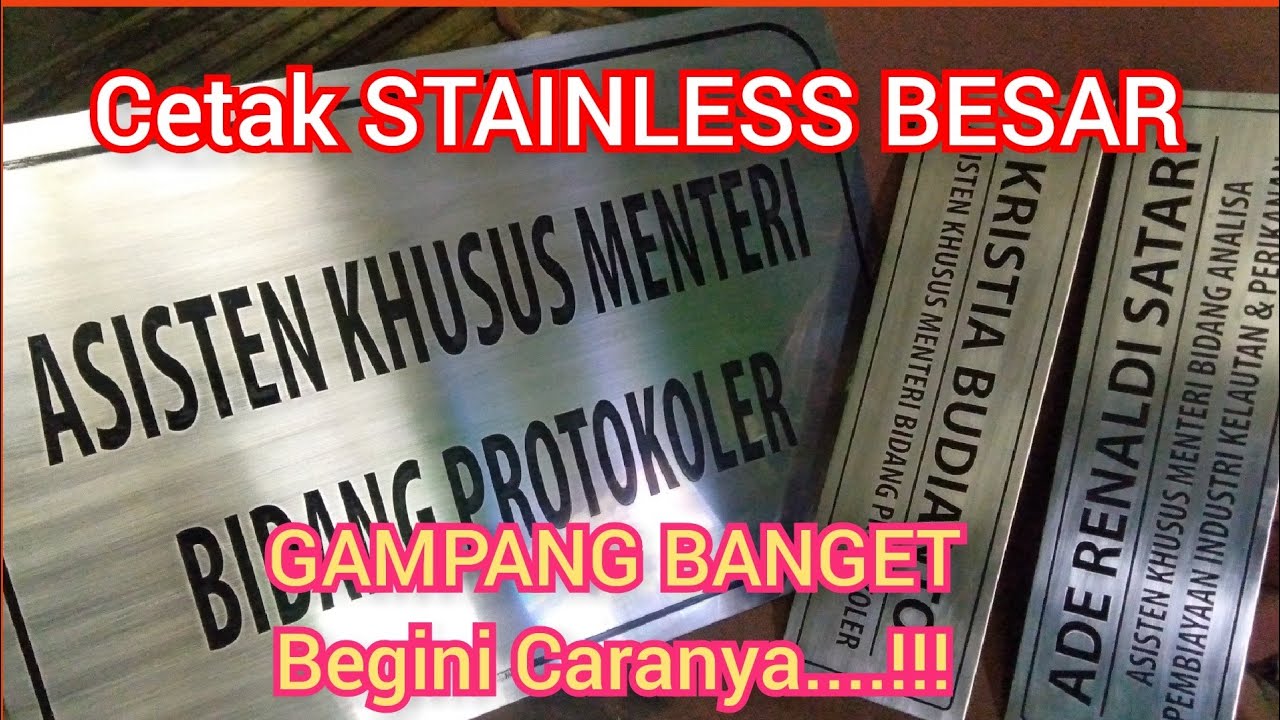 Cara Etsa stainless ukuran Besar, sangat mudah