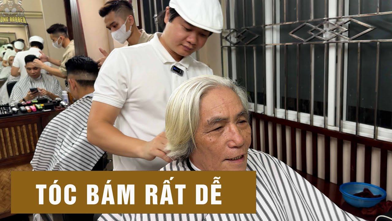 Hướng Dẫn Cắt Tóc Bám Dài Cho Người Lớn Tuổi Vuốt Cổ Điển