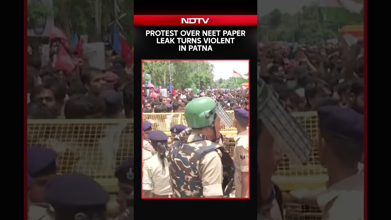 NEET Protest | All India Students' Association Stages Massive Protest in Patna Over NEET Paper Leak