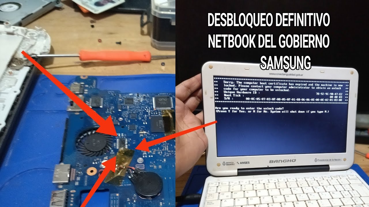 Desbloquear Netbook del Gobierno (Samsung☢️ método por tpm)☢️😏/