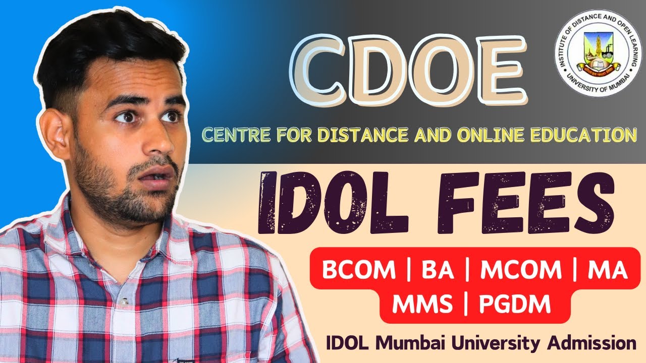 IDOL Under Graduate Programme Fees 2024/ IDOL Mumbai University Admission 2024