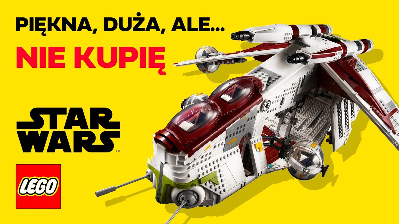 Kanonierka Republiki UCS 🚀 Republic Gunship Lego Star Wars 2021 (75309) Duża, piękna, ale nie kupię!