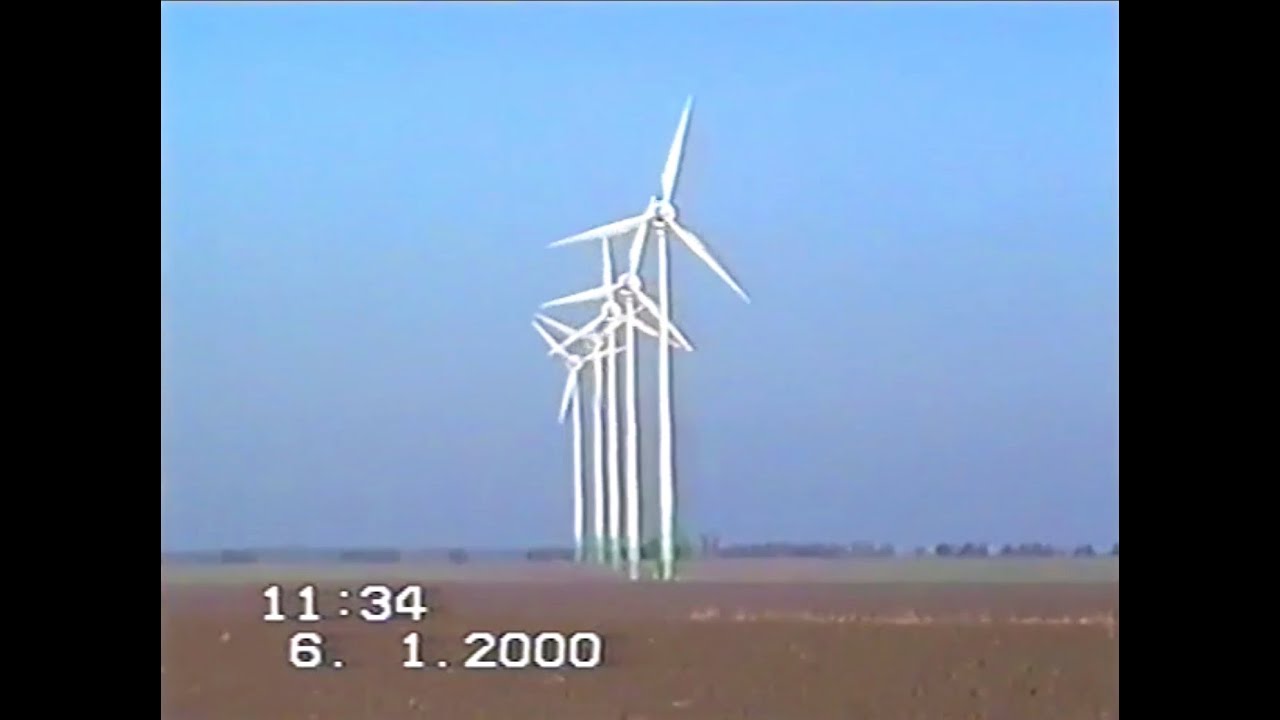 Enercon wind farm Feldheim from 1998 - 2019