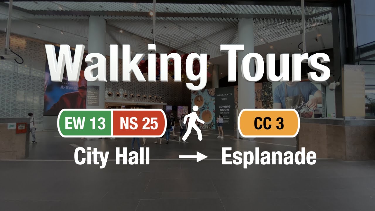 City Hall MRT → Esplanade MRT Transfer Review | Walking Tours Ep 3