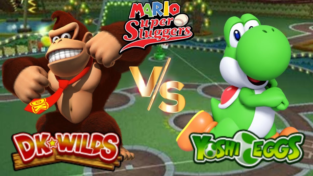 Super Mario Sluggers - Season 16 Game 1 DK vs Yoshi [Yoshi Park Night]
