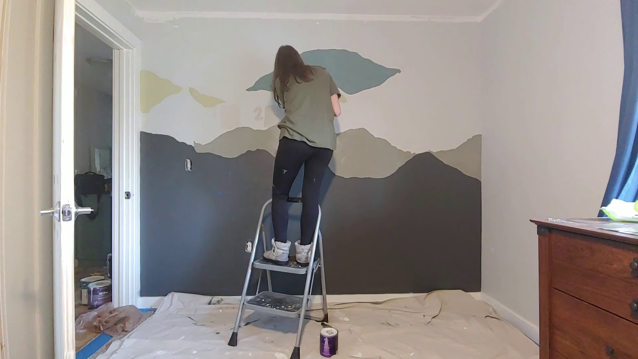 Mountain Accent Wall (Easy DIY!)