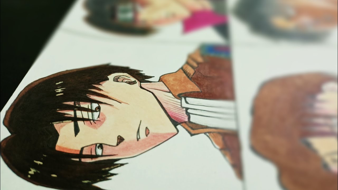Drawing Levi in 6 different anime styles
