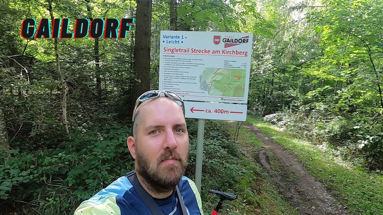 Singletrail Strecke am Kirchberg