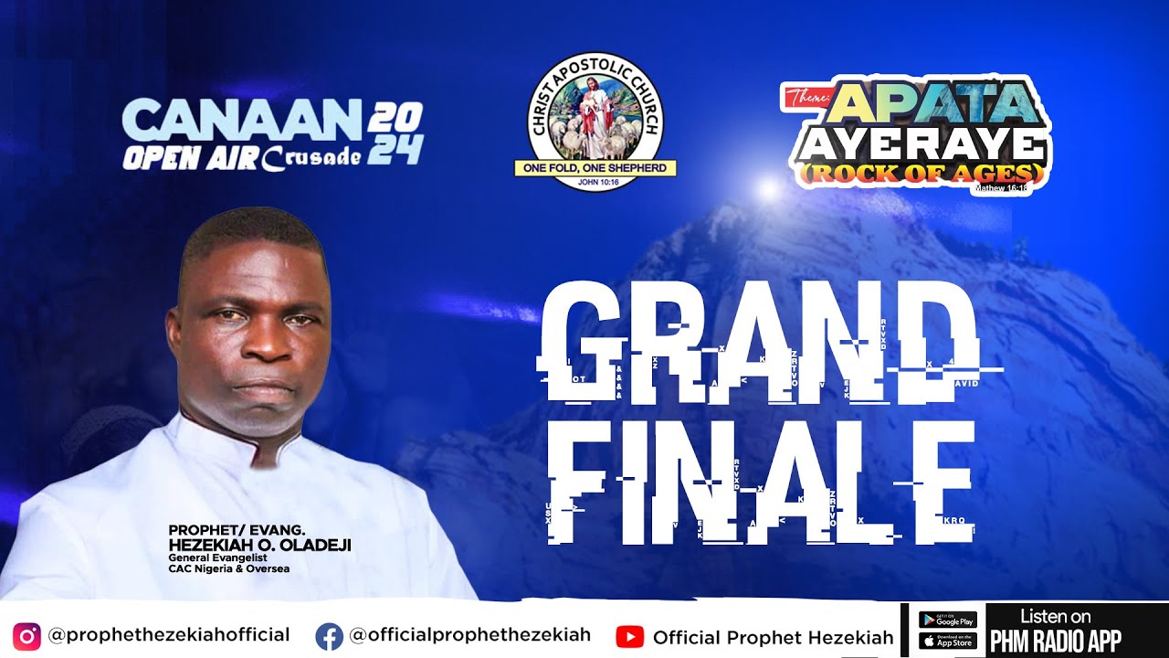 ROCK OF AGES|| PROPHET/EVANG. HEZEKIAH OLADEJI || GRAND FINALE || EDUNABO CRUSADE DAY 5.