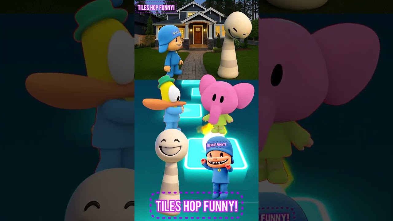 Nina Pocoyo coffin dance Sprunki vs 🎮 Tiles Hop EDM Rush Geme 🎯 #77
