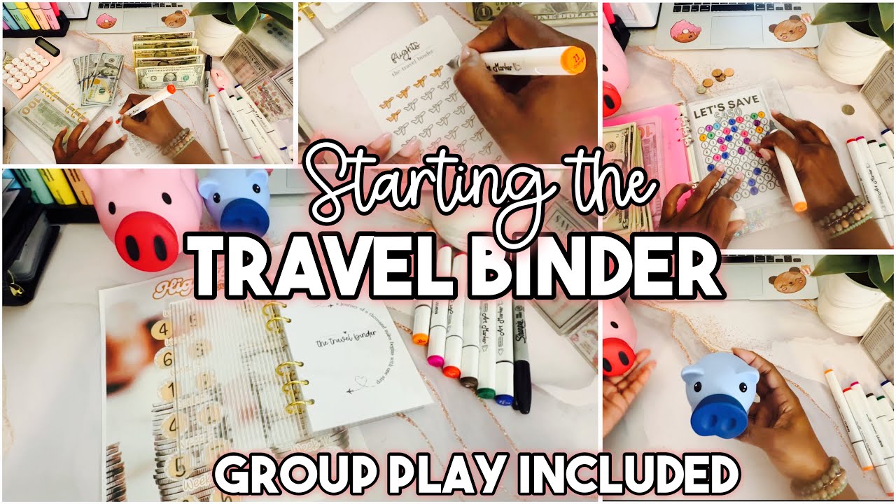 Saturday group play! Setting up my travel binder. 🤩