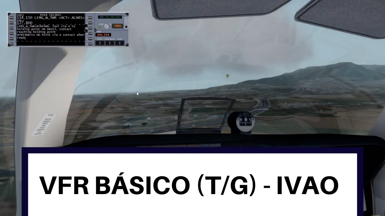 [IVAO] Tutorial VFR Básico - Tomas y despegues // IVAP // IVAOES