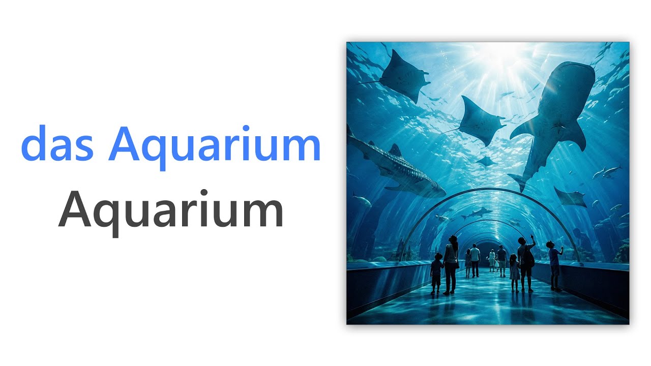 51 German Words for the Aquarium | A2 German Vocabulary | Wortschatz Aquarium
