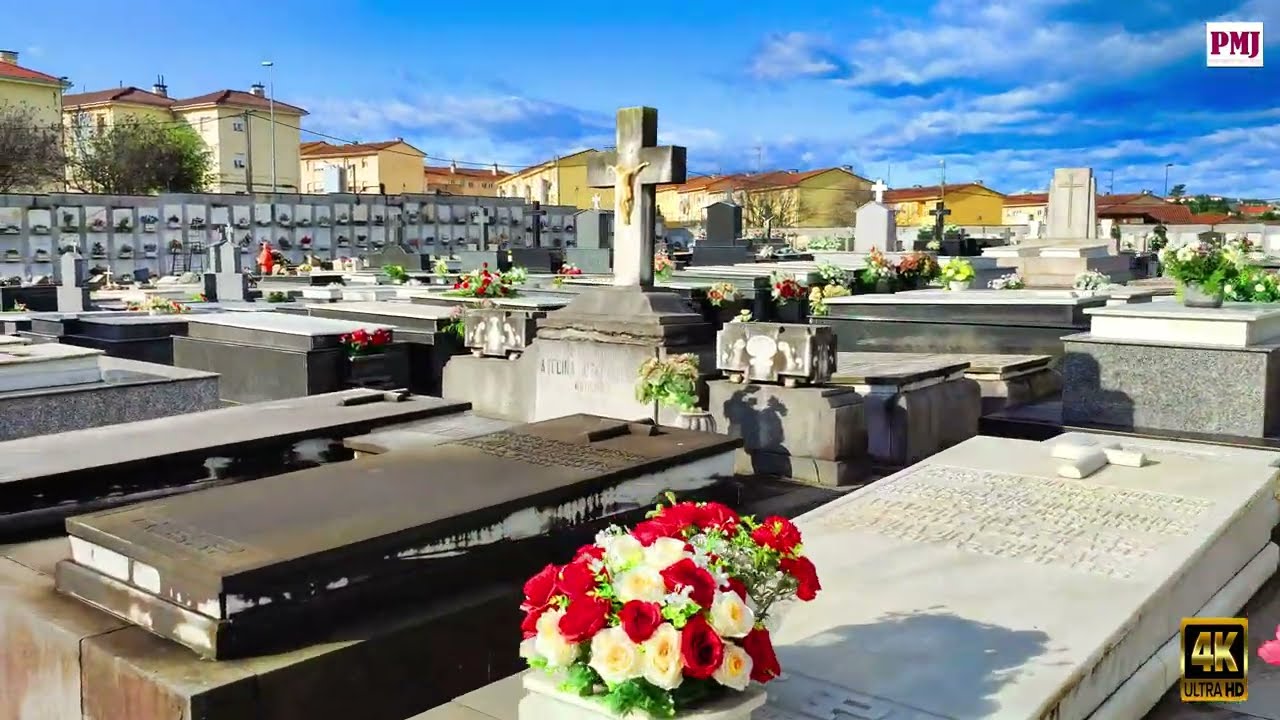 Aviles Cementerio de la Carriona ,Asturias Spain,4k uhd video 2022asturias (spanish province)avilés.
