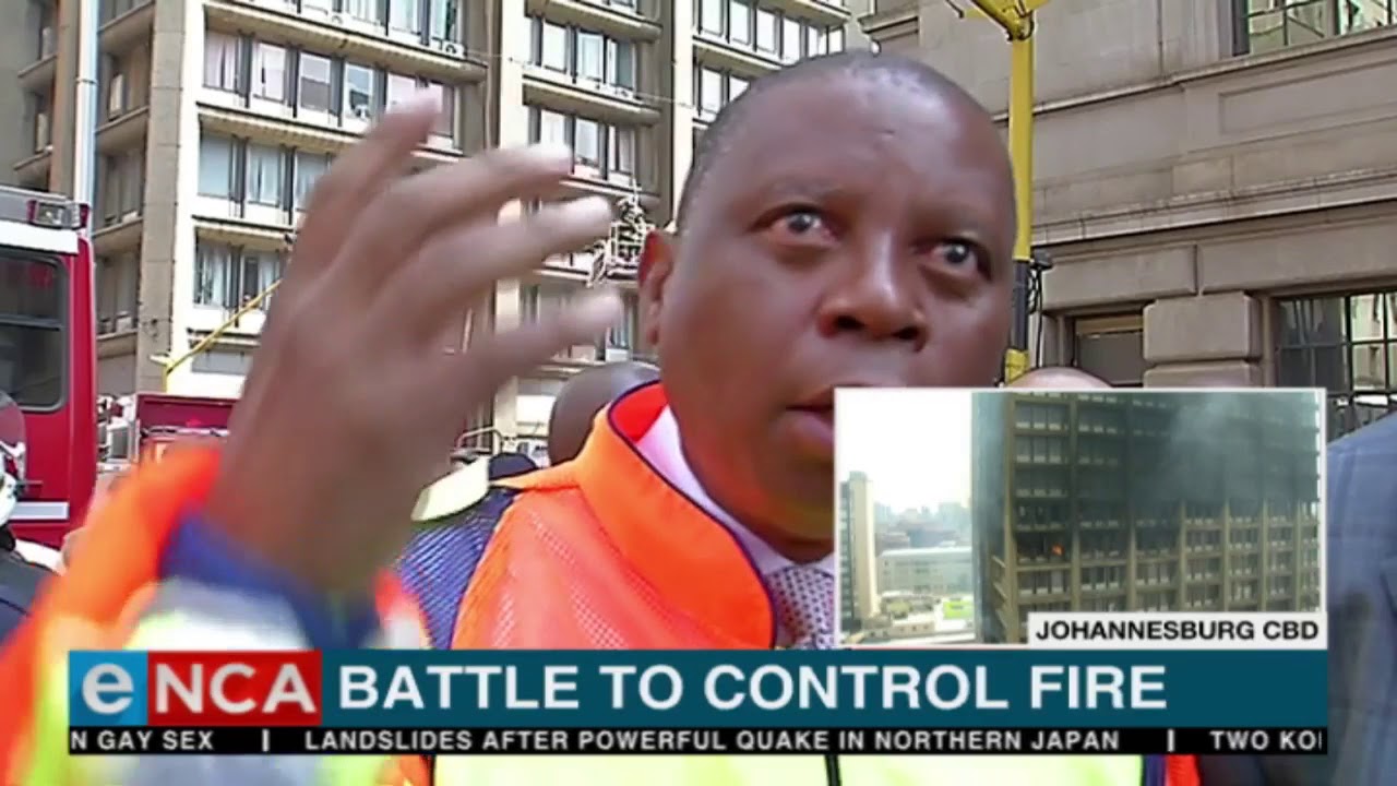 Mayor Herman Mashaba speaks on Joburg's building blaze