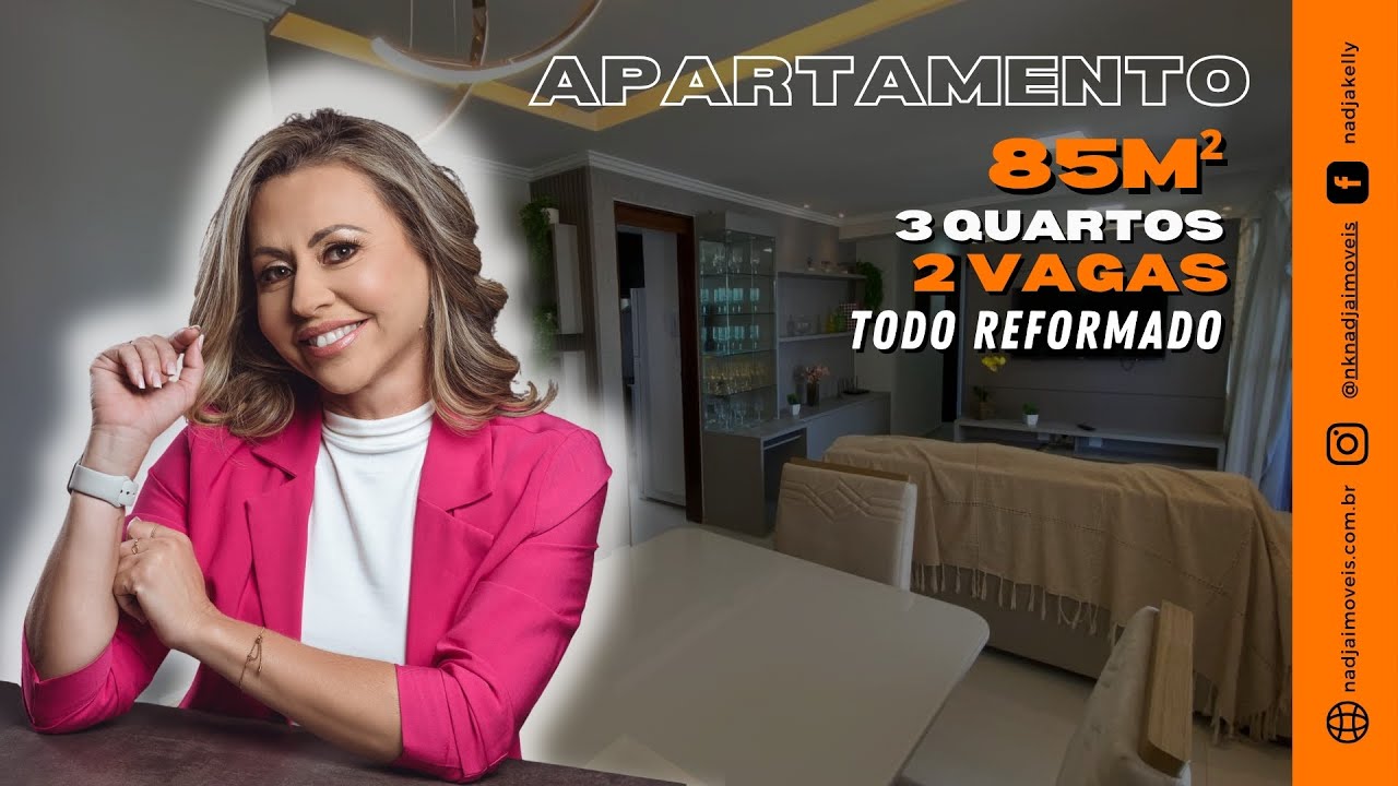 Apartamento de 85m² com 3 quartos a venda no jardim Oceania - João Pessoa PB.
