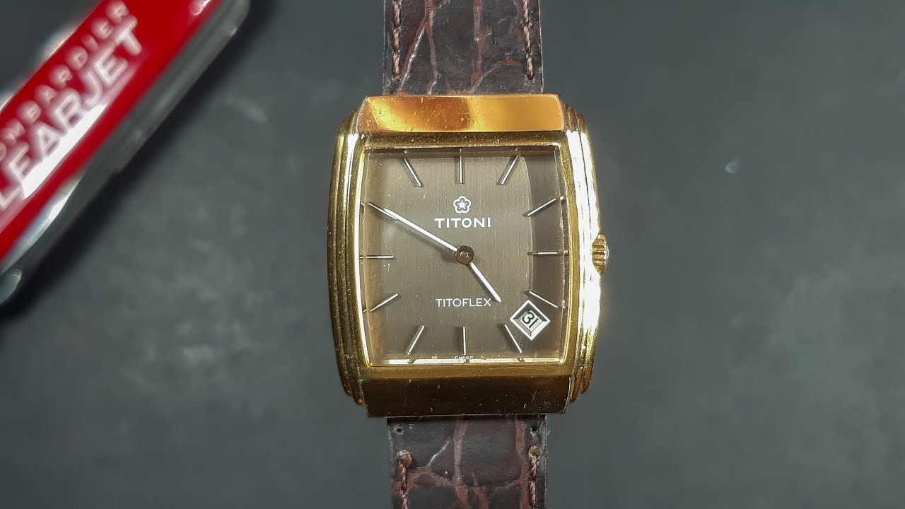 Titoni Gold Tank Watch