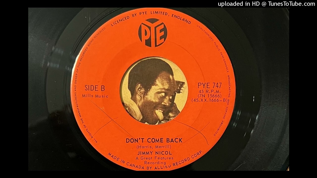 Jimmy Nicol - Don't Come Back (Pye) 1964