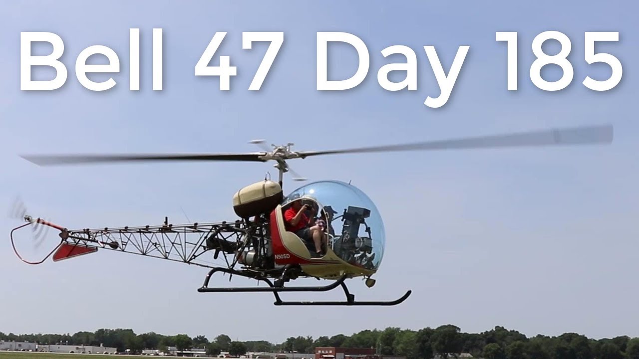 #185 Bell 47 flew in for Day 185 Coffee With Kenny