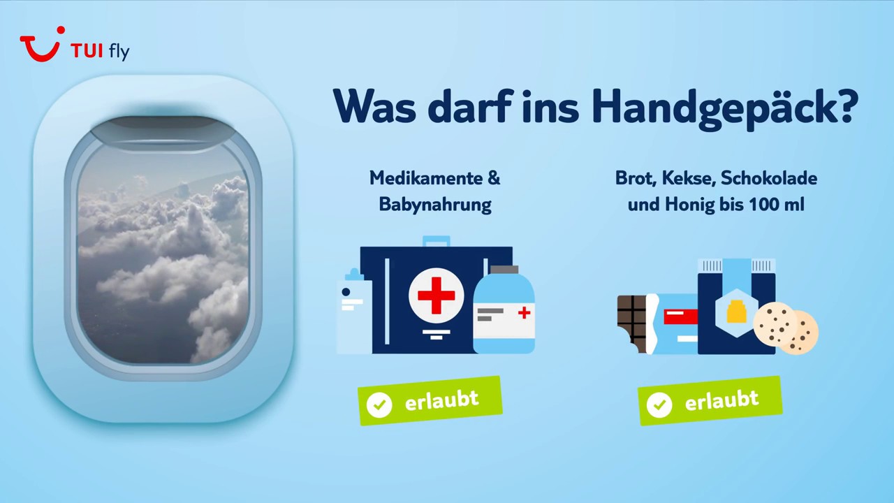 Handgep&auml;ck Informationen ✈ TUI fly