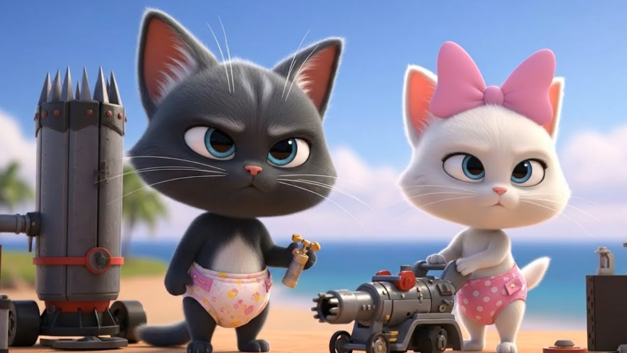 Alien Cat vs Baby Kittens 😼👶👽