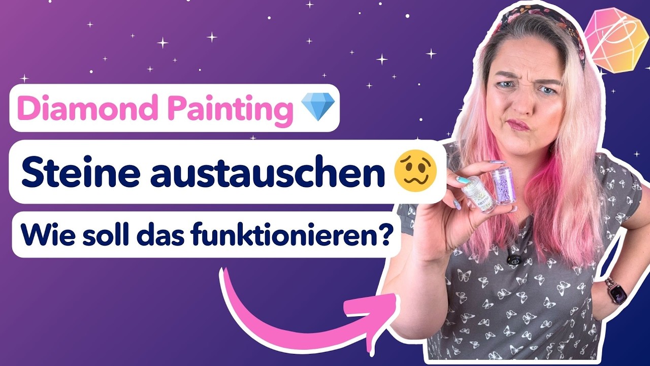 Diamond Painting Glitzer-Hack 💎✨ Verwandele dein Bild mit Sondersteinen!