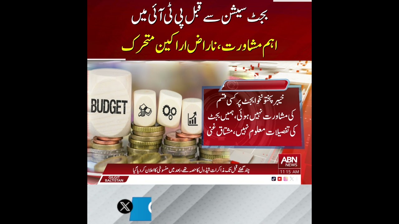 PTI Holds Key Consultations Ahead of Budget Session